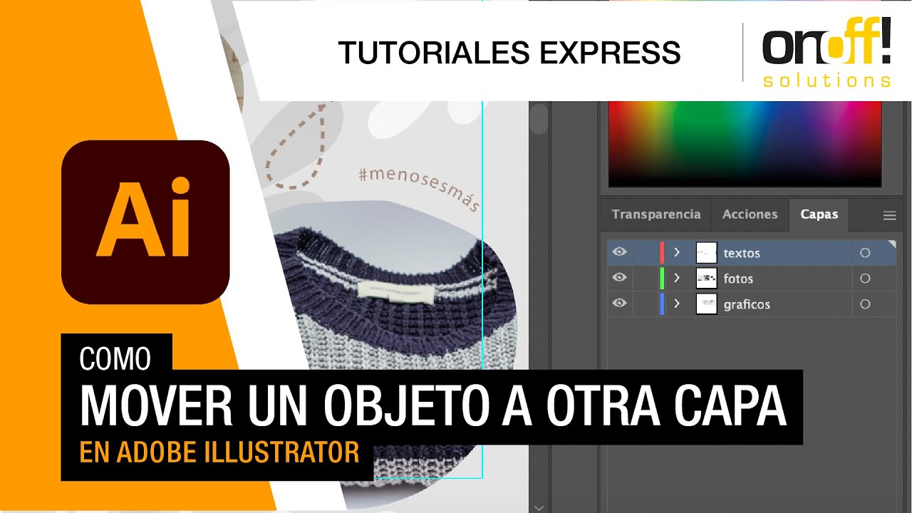 Cómo mover un objeto a otra capa en Adobe Illustrator YouTube