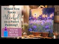 What happens when you spray alcohol on a pastel painting watch the dreamy and magical effects