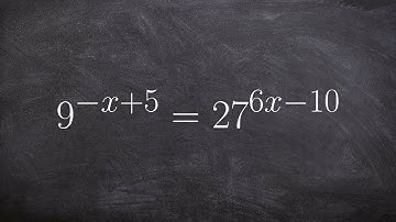Solving an equation by converting exponents to the same base