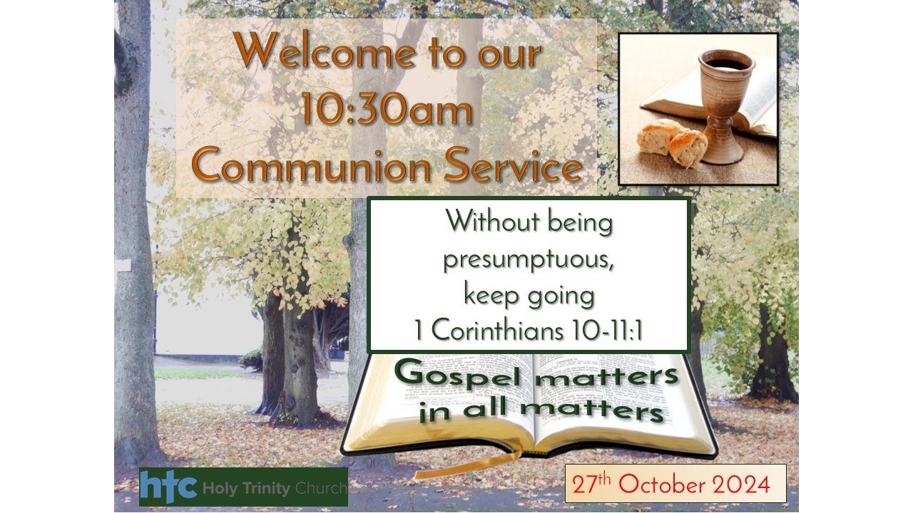 Sunday 27th Oct 2024 - 10.30am Holy Communion - YouTube