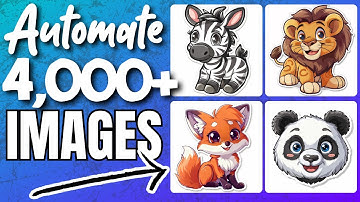 How To Automate Image Generation - Upscaling - Downloading  (Stock Photography Automation Process)