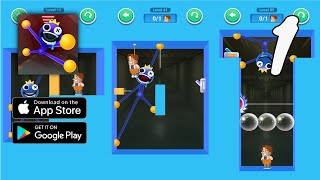 Rainbow Stretch - Blue Monster Gameplay Walkthrough Part 1 (Android, IOS) screenshot 4
