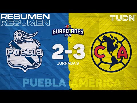 Resumen y goles | Puebla 2-3 América | Guard1anes 2020 Liga Mx - J9 | TUDN
