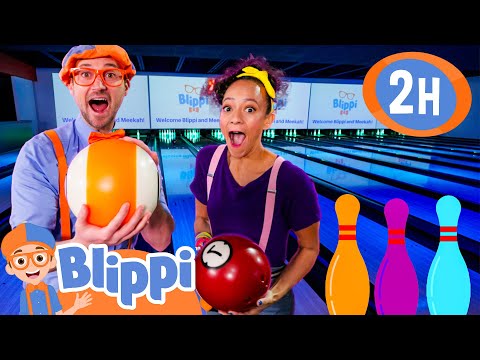 Blippi and Meekah's Bowling Ball Blast | Blippi Educational Videos for Kids