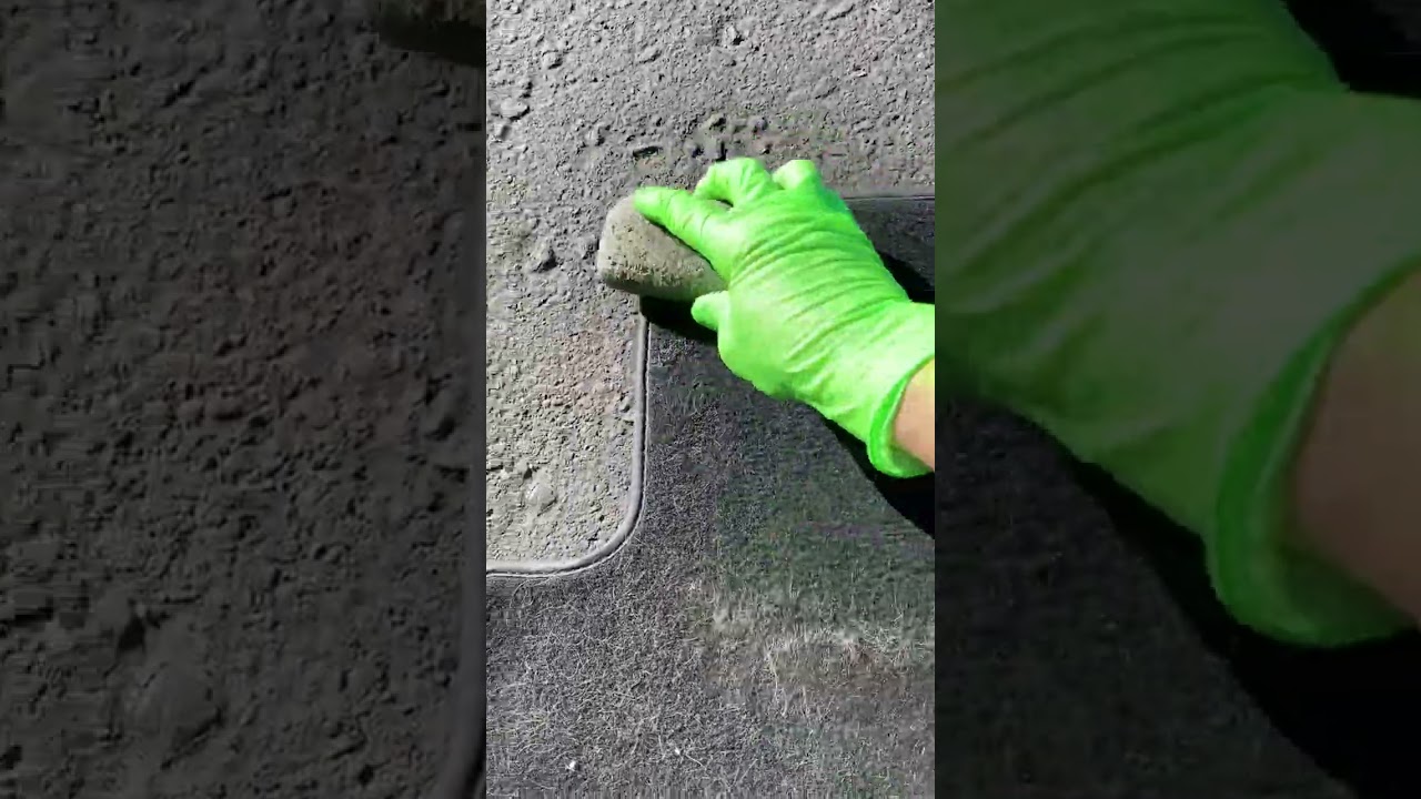 Pet hair removal from carpet using Furzoff and SM Arnold pet hair brush