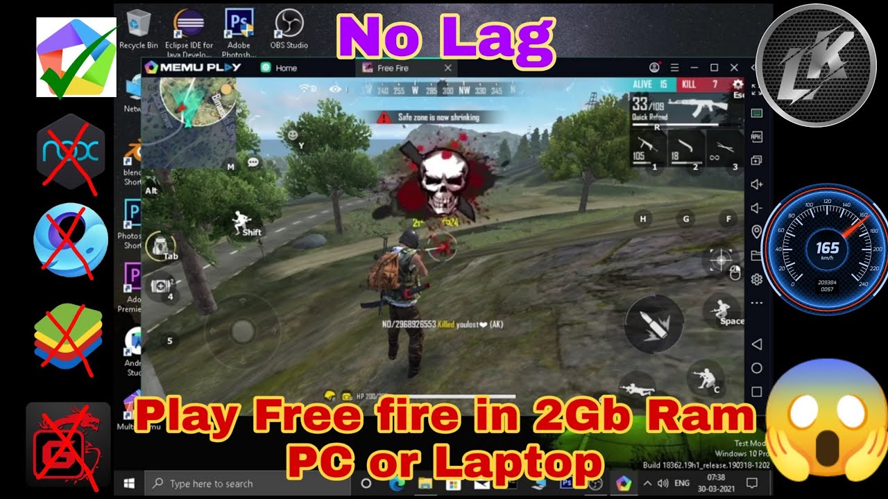 how-to-play-free-fire-in-low-end-pc-without-lag-youtube