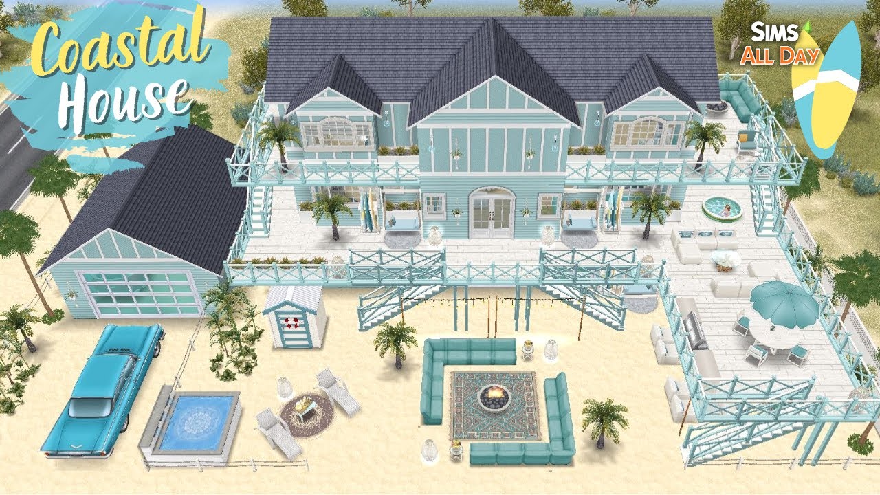 Sims Freeplay Coastal House Live Build🏄‍♂️🏝️ (Coastal Living Update