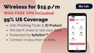 Go Talk Wireless 99% US coverage with 5G & FREE VPN & ID Protection screenshot 5