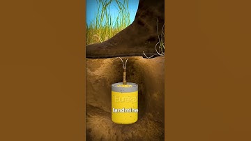 How Does a 💣 Landmine Work? | Landmine Mechanism Explained #shorts #facts