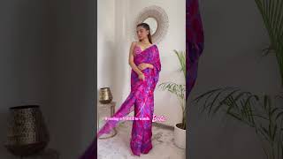 barbie barbieinsaree saree pinksaree loveshorts youtubeshortsindia draping viral loveyoutub