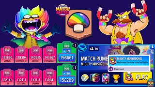 INSANE MIGHTY MUSHROOMS + SUPER SIZED 80 players Match Rumble | Match Masters
