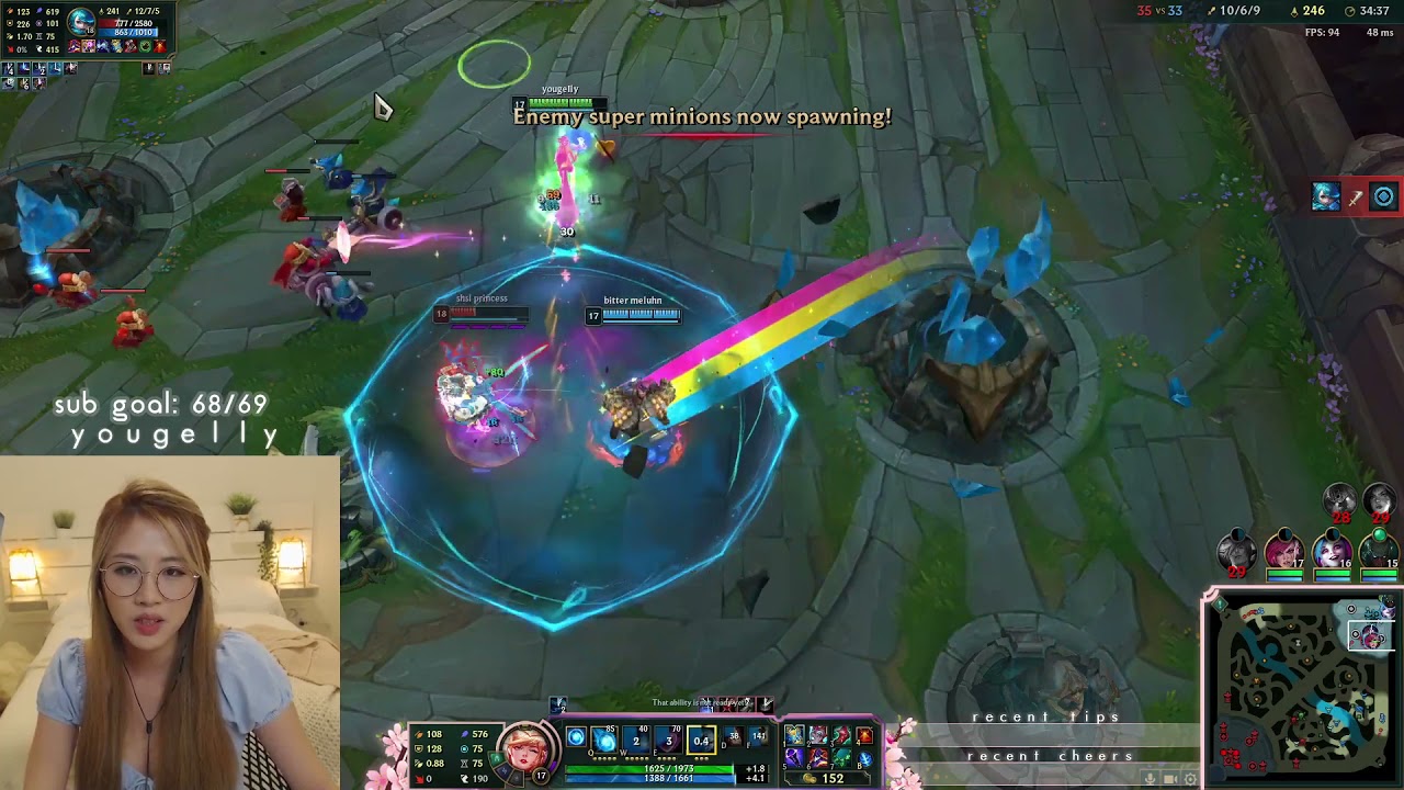 yougelly gets tilted by my gwen