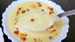 rich tasty SUJI PHIRNI no cream no condensed milk सूजी की खीर | Tasty Indian dessert recipes