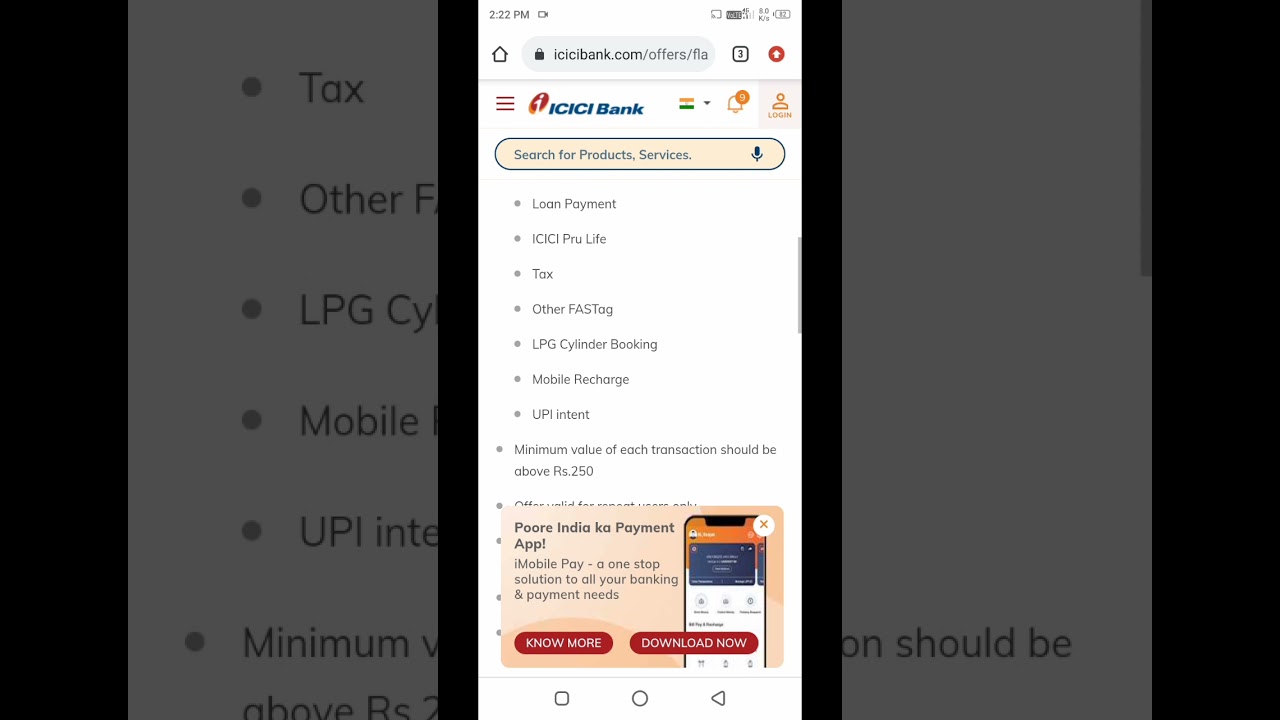 Icici imobile Pay cashback new update With trick 😉