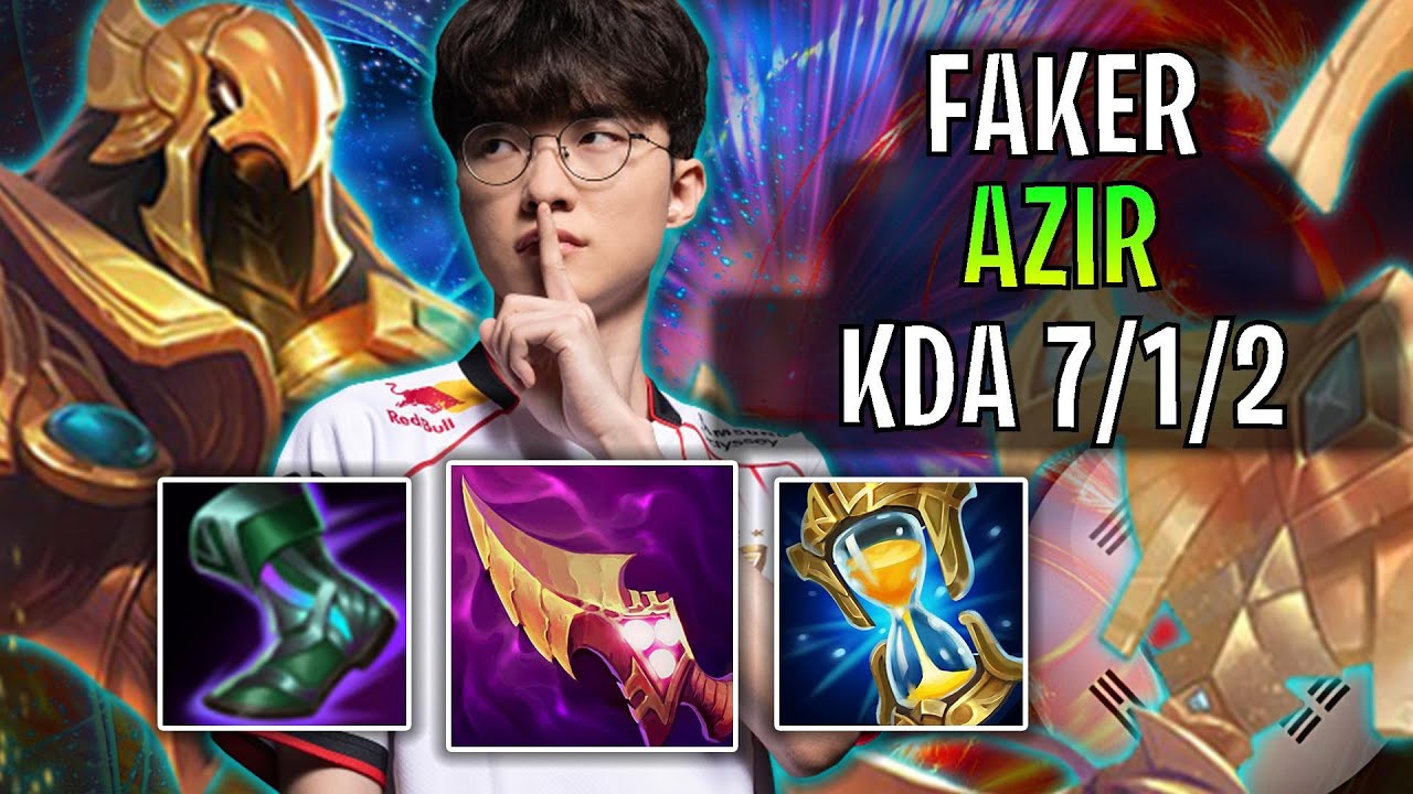 T1 Faker Plays Azir Mid vs Mel! | Patch 2025.S1.3