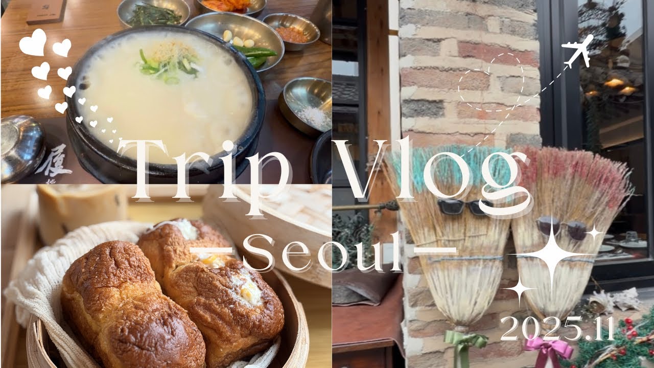 【韓国Vlog後編】2025.11 カフェもグルメもショッピングも美容も！2泊に詰め込んだけど、効率よく周れたひとり旅✈️🩷 鐘路/安国/漢江鎮/狎鴎亭ロデオ/明洞