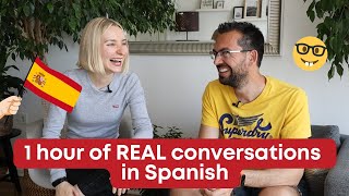 1 Hour Of Real Spanish Conversations (With Subtitles)  Spanish Listening And Speaking Practice