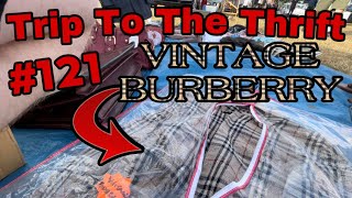 VINTAGE BURBERRY AT THE BOOT SALE - Trip To The Thrift #121