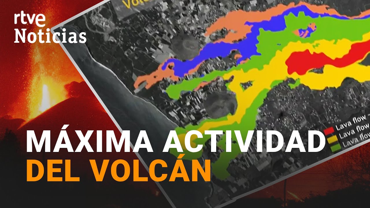VOLCÁN de LA PALMA: Vigilan la DIRECCIÓN de las NUEVAS COLADAS que podrían ir hacia el OESTE | RTVE