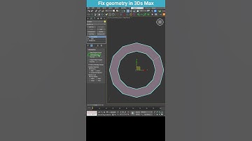 Fixing Geometry with Turn To Poly in 3Ds Max #shorts  #3dsmax #modeling