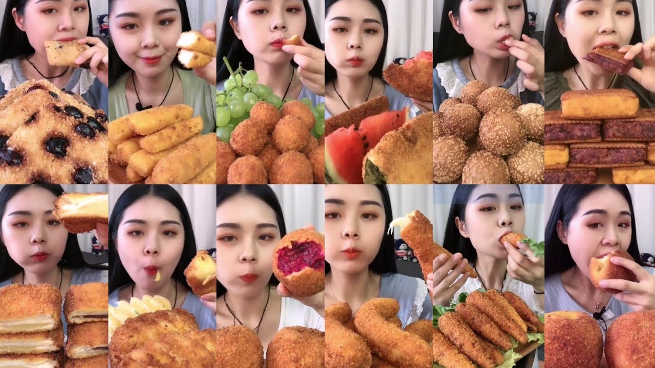 如花 DEEP-FRYING EVERYTHING (FRIED WATERMELON,CARROT,etc) *CRISPY EATING SOUNDS* || ASMR Mukbang 먹방 吃播