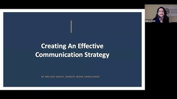 Melissa Smith - Creating a communication strategy for effective remote working