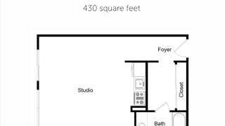Tour Our Studio 430 SQFT