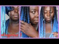 Trying Blue Hair In Braids, Vlogmas1