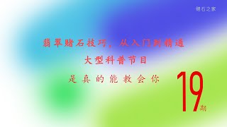 赌石之家：翡翠赌石技巧，从入门到精通/皮壳与玉肉的关系/大型科普节目（第19集）