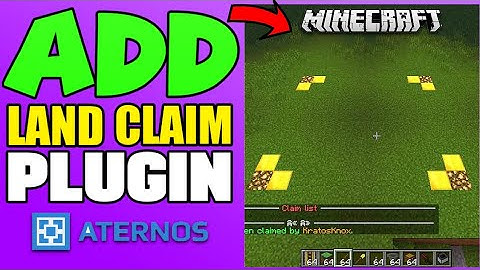 How to add land claim plugin in aternos server  | How To Claim Land In Minecraft |