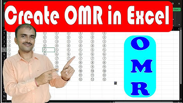 How to create omr like sign using unichar function in Ms Excel || Create OMR sheet in Ms Excel
