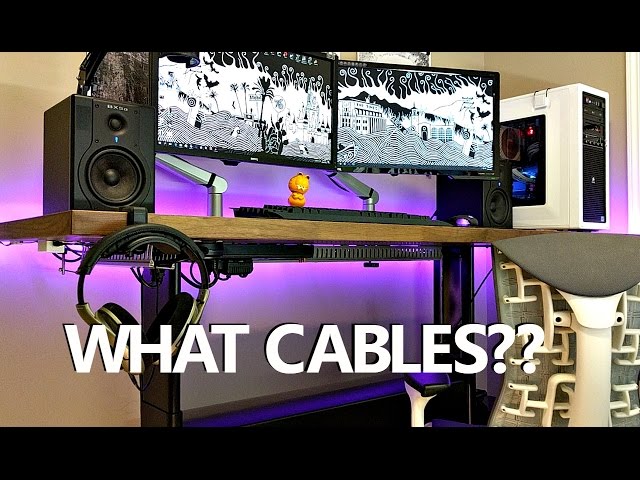 Clean Up the Cable Mess for LESS - PC Desk Cable Management Guide