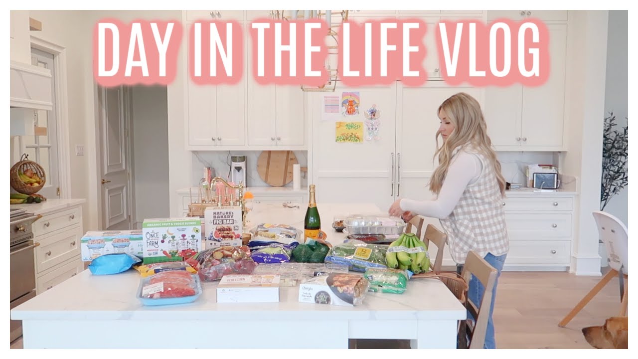 DAY IN THE LIFE VLOG VALENTINES BASKET IDEAS, COSTCO HAUL, HAIR APPT