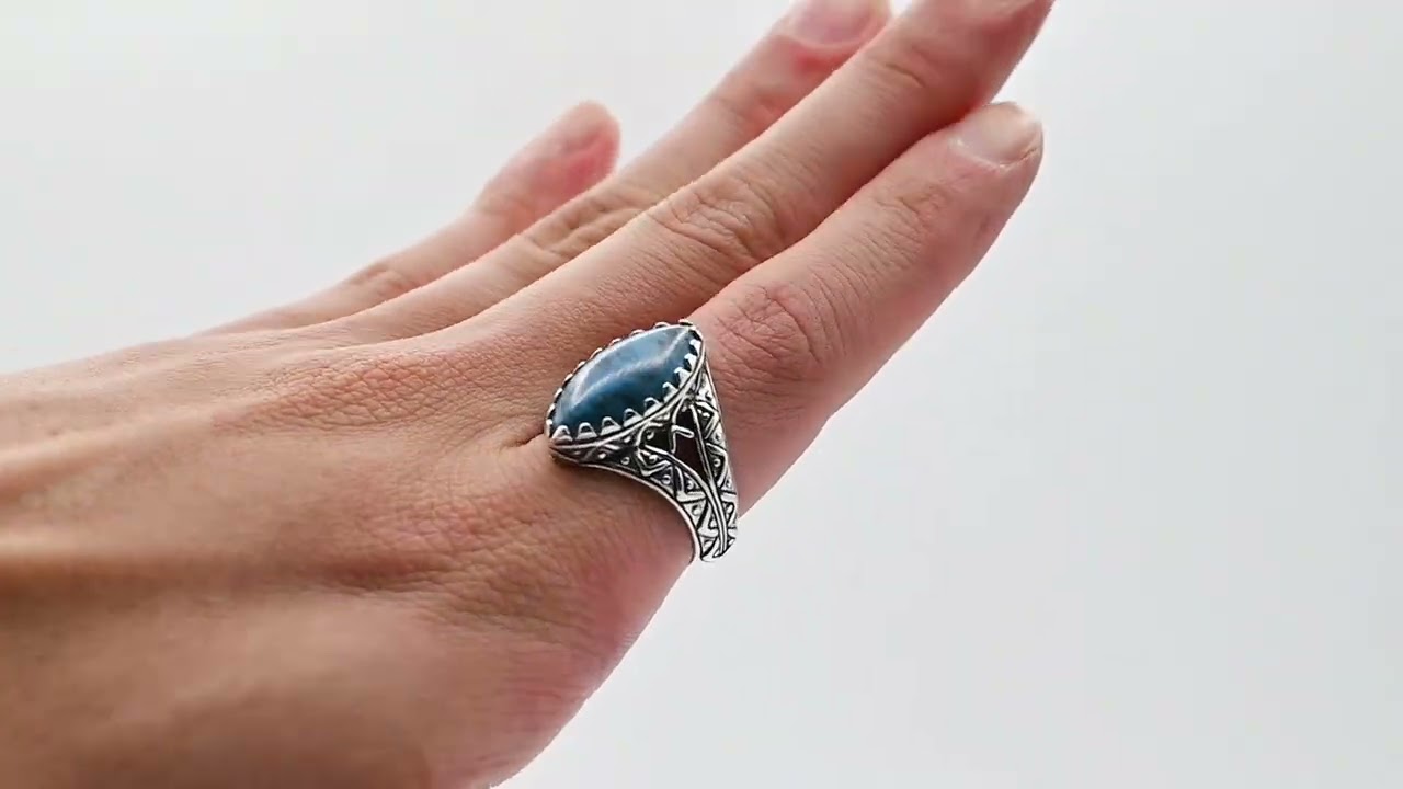 Lapis Lazuli Accent Rhombus Top Signet Ring By Carolyn Pollack