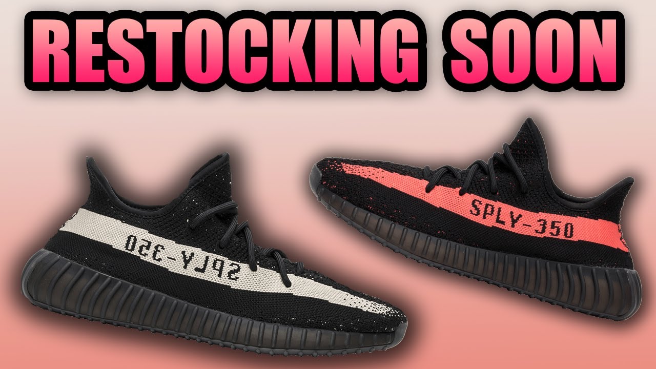 moronic Hende selv ven The Yeezy 350 OREO & RED STRIPE are RESTOCKING SOON - YouTube