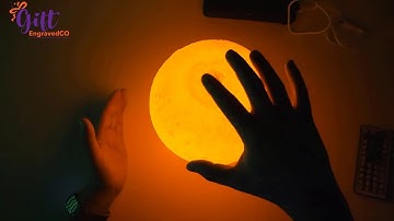 Custom 3D Photo Printed Moon Light