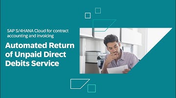 Return of Unpaid Direct Debits in SAP S/4HANA Cloud for Contract Accounting and Invoicing | Demo