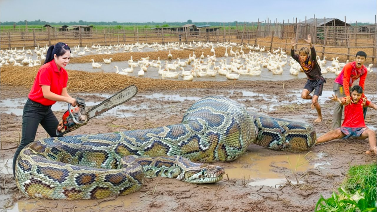 FULL:Harvest Giant Python, Big basilisk, Cobra snake Goes To Market Sell, Take Care Of My Farm