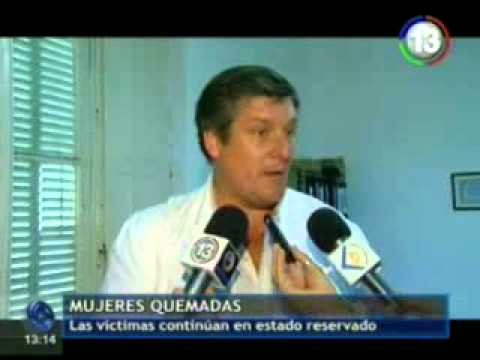 Mujeres quemadas: el estado de salud de las jóvenes es reservado
