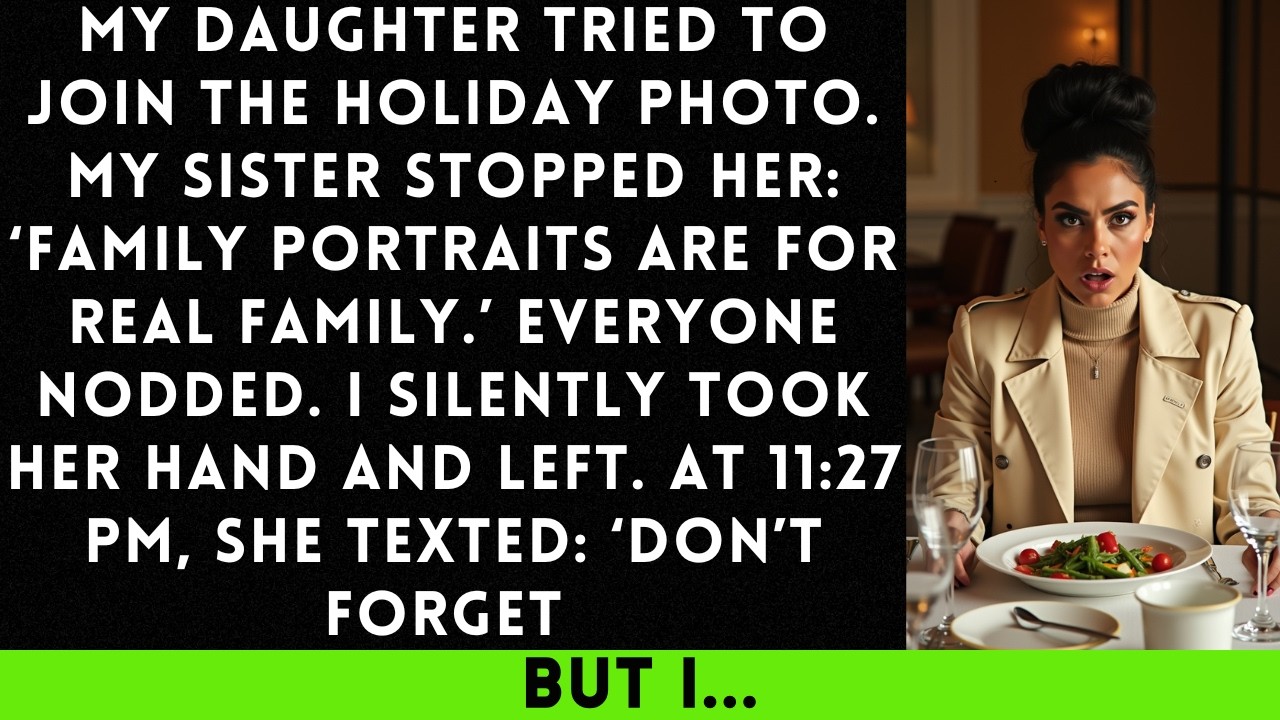 My Daughter Tried to Join the Holiday Photo. My Sister Stopped Her: ‘Family Portraits Are for...