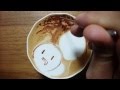 本日の暇カプチーノ、『まふまふさん』。 ラテアート Latteart