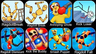 Robloxsprunki Survivalragdoll Fallsragdoll Breakkick The Buddyannoying Uncle Punchkick Loser