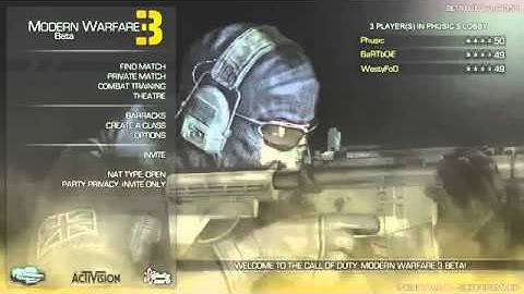 Modern Warfare 3 - Beta Lobby Screen