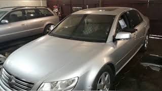 VW. Phaeton 3.2 пневмоподвеска упала после подъемника