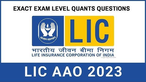 REAL LIC AAO PRELIMS EXAM LEVEL QUESTION-QUANTS | Suresh IAS Academy
