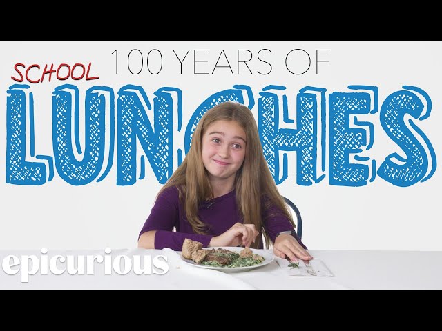 Kids Try 100 Years of School Lunches