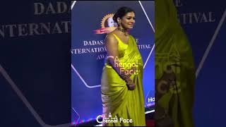 Lemon Yellow Saree At The Red Carpet Of Dada Saheb Phalke Awards - Chennaiface