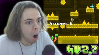 ФЫВФЫВ ИГРАЕТ В УРОВНИ ОТ ПОДПИСЧИКОВ в GEOMETRY DASH 2.2! 😱