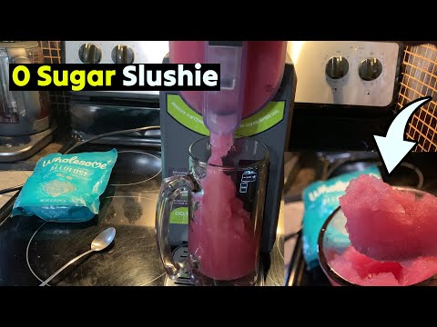 Making Sugar Free Slushies in Inoviva 68oz Slushie Machine ⭐ @gadgetify