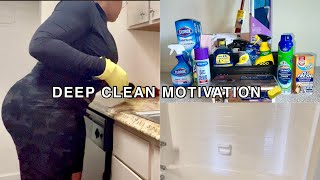 DEEP CLEAN MY NEW APARTMENT WITH ME | Budget Friendly Apartment Deep Clean 2023 | Moving vlog #3